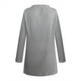 thumbnail image 7 of UTTOASFAY Women Solid Loose Long Sleeve Cardigan Autumn Coat Blouse Gray 8(L), 7 of 7