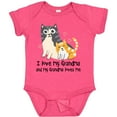 thumbnail image 3 of Inktastic I Love My Grandma Loves Me Cat Boys or Girls Baby Bodysuit, 3 of 5