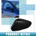 thumbnail image 3 of Cubierta del espejo retrovisor Unique Bargains para Hyundai Elantra 2011-2016 ABS negro 1 par, 3 of 7