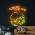 thumbnail image 4 of Handmadetneonsign Love At First Bite Neon Sign, Burger LED Sign, Burger Neon Light, Burger Light, 4 of 5