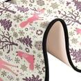 thumbnail image 6 of Dreamtimes Winter Forest Pink Elk Hallway Runner Rug 2'x6' Kitchen Rug with Rubber Backing Merry Christmas Non Slip Entryway Rug Runner Washable Soft Area Rug for Hallway Bedroom Kitchen Decor, 6 of 6