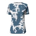 thumbnail image 5 of Mujer Verano Casual Manga Corta Camiseta Botón Cuello Redondo Jersey Blusa Tops OAVQHLG3B Store  lin121212, 5 of 5