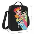thumbnail image 2 of The Powerpuff Gi-rls Lunch Tote Bag Reusable Bento Bag Lunch Box Insulated Cooler Bag Adjustable Shoulder Bag, 2 of 8