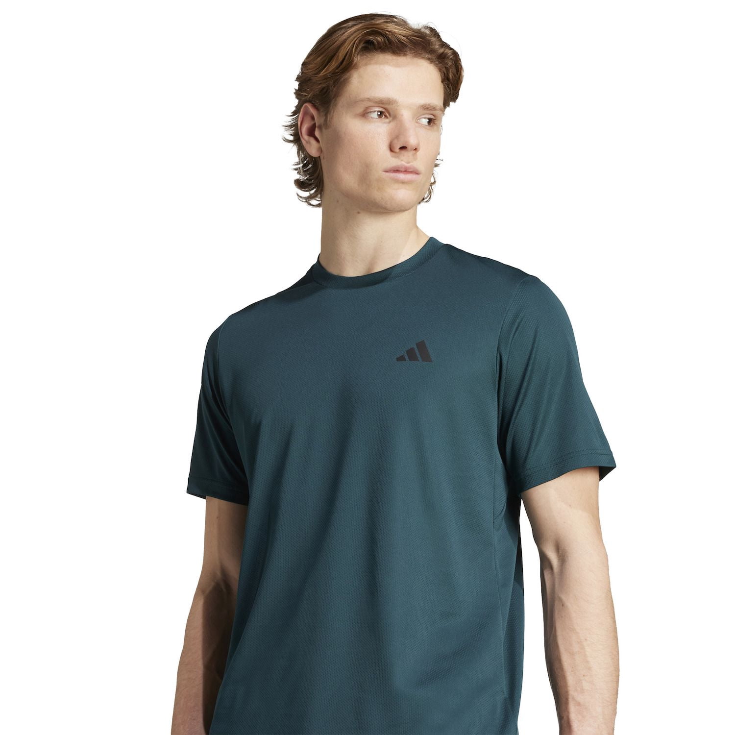 Men's adidas Essentials AEROREADY Training T-Shirt Color: Lucid Blue Black Size: XL