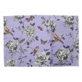 thumbnail image 2 of S4Sassy Purple Bird & Floral Printed Dining Room Reversible Tablemats With Napkins set, 2 of 3