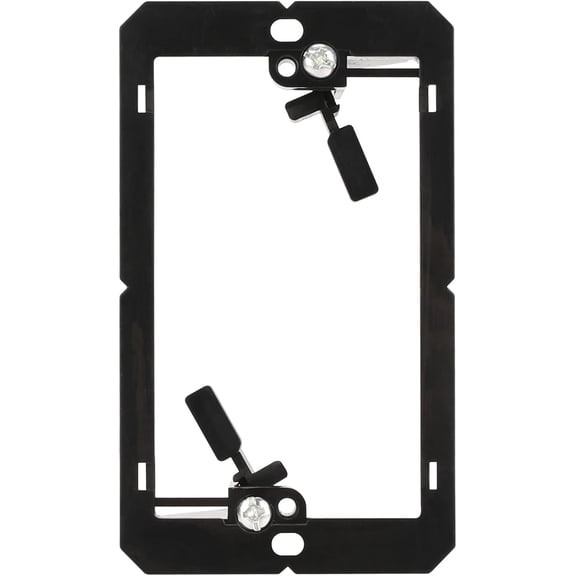 Low Voltage Mounting Bracket for Single Gang Wall Plate,Cable Management for Speaker,Ethernet,HDMI Wall Palte,Telephone Wires,1 Pack,Black