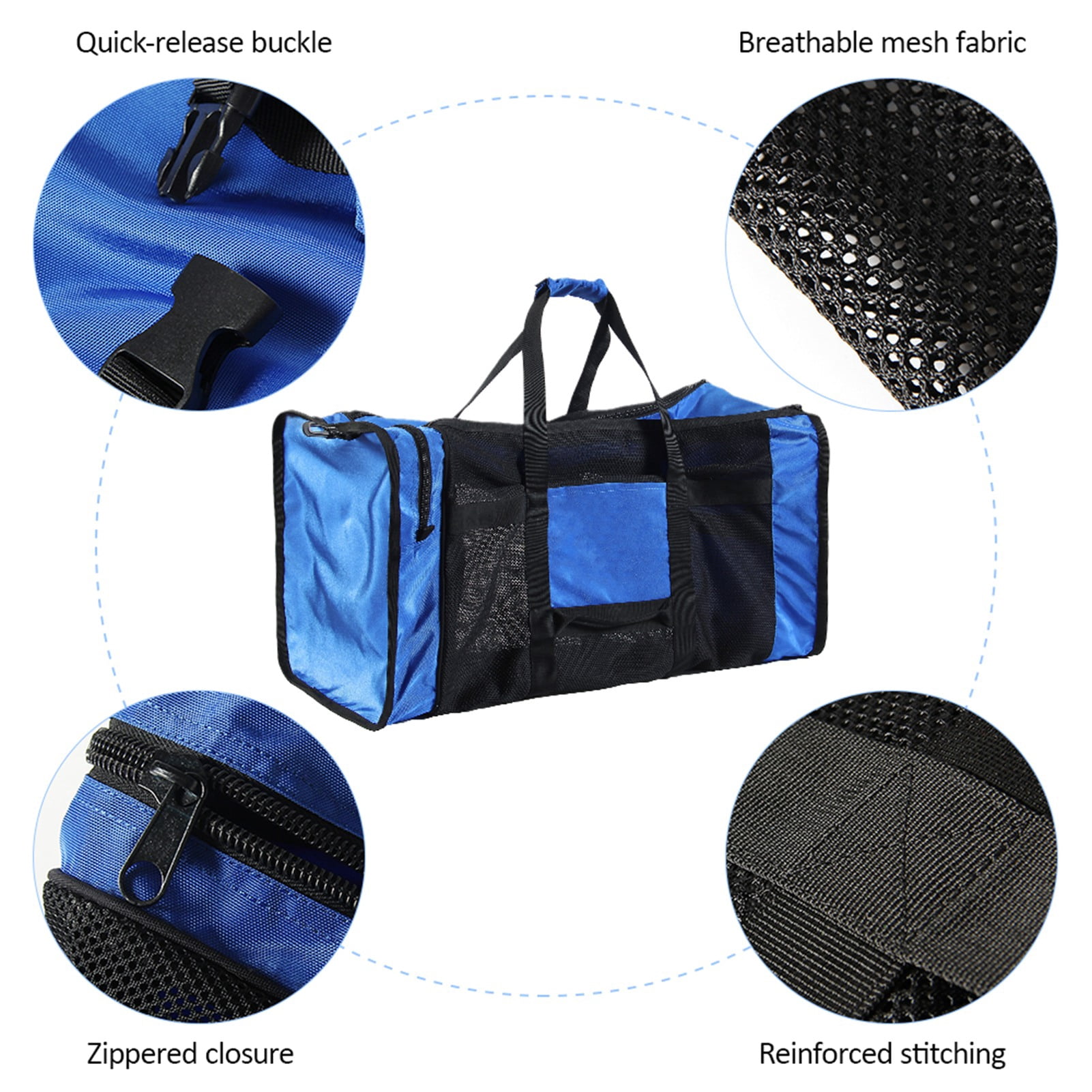Duffle 100L Mesh Duffle Gear Bag For  Diving Snorkeling Swimming Beach And Sports Equipment