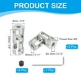 thumbnail image 2 of Uxcell Rotatable Universal Steering Shaft 3mm to 3.2mm Inner Dia U Joint Shaft Coupling U Joints Coupler Connector 4 Pcs, 2 of 7