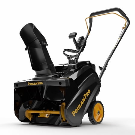 Poulan Pro Single Stage Gas Snow Blower 18" with Electric Start, 190° Remote Chute Control