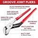 thumbnail image 3 of Juego de alicates ARROW Groove Joint de 2 piezas (20 y 30 cm) de acero al carbono, 3 of 8