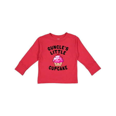 

Inktastic Guncles Little Cupcake Gift Toddler Toddler Girl Long Sleeve T-Shirt