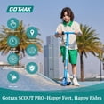 thumbnail image 3 of GOTRAX Scout Pro Kids Electric Scooter for Ages 4-7, 5" Flash Front Wheel , Kick Scooter Unisex Blue, 3 of 10