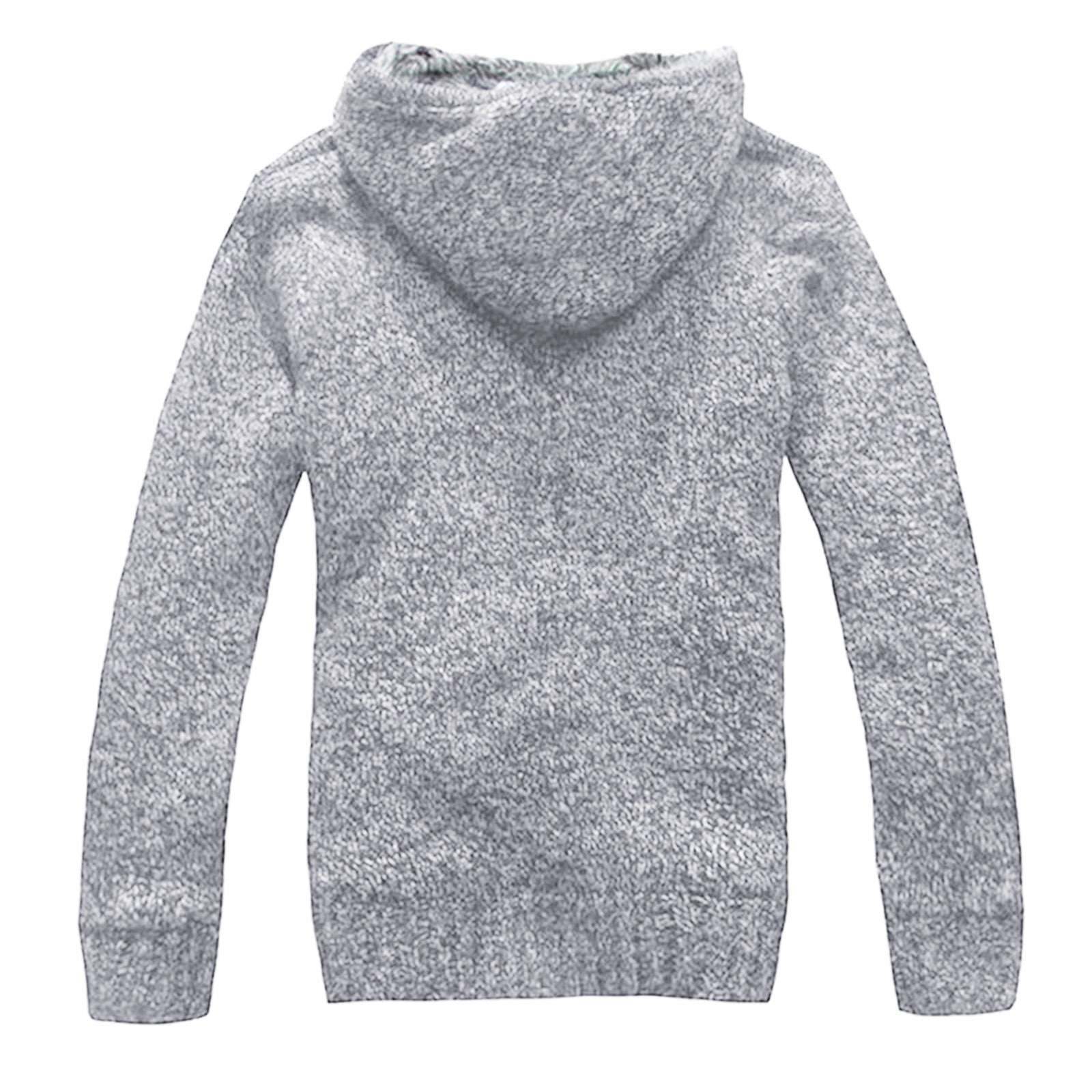 Soft Hoodies Men s Autumn And Winter Coat Solid Retro Long