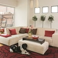 thumbnail image 4 of Linon Milan Area Rug - Garnet / Black, 4 of 4