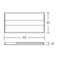 thumbnail image 2 of Nicor Lighting TACS124U 2 x 4 ft. TAC Select Series Architectural White Matte LED Troffer, 2 of 2