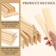 thumbnail image 3 of Uxcell 10Pcs Tiras de Madera, 3/16" x 2" x 4" Palitos de Madera Planos Cuadrados sin Terminar para Manualidades DIY y Fabricación de Modelos - 5x50x100mm, 3 of 7