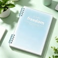 thumbnail image 5 of Detachable Coil Notebook, Gradient Transparent Cover with Rearrangeable Pages for Notes and Journaling, Green, 5 of 6