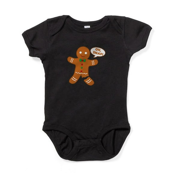 CafePress - Oh Snap Gingerbread Man - Cute Infant Bodysuit Baby Romper - Size Newborn - 24 Months