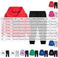 thumbnail image 4 of 4-5 Years Child Boys Girls Sweatsuits Fall Winter Clothes Set Long Sleeve Tracksuits Crewneck Sweatshirts & Pants Outfit School Outfits, 4 of 5