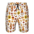 thumbnail image 3 of Fotbe Gnomes Autumn Harvest Trajes de Baño Estampados para Hombre, Shorts de Verano de Secado Rápido, Ropa de Playa, Bañadores-X-Large, 3 of 6