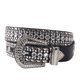 thumbnail image 1 of Cinturón de diamantes de imitación para hombres y mujeres, vaquero occidental, vaquera, cinturón de cuero con tachuelas para pantalones vaqueros, 1 of 5