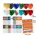 thumbnail image 4 of 24 Pack Valentines Day Cards for Kids with Heart Stones 2.8x3.5", Rock Gemstones Classroom Exchange Gifts, Non Candy Valentines Party Favors for Boys Girls, Assorted Colors Art, 4 of 9
