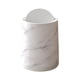 thumbnail image 2 of Papelera de baño de mármol, cesta de basura, decoración del hogar, papelera, basura doméstica Blanco Grande, 2 of 9
