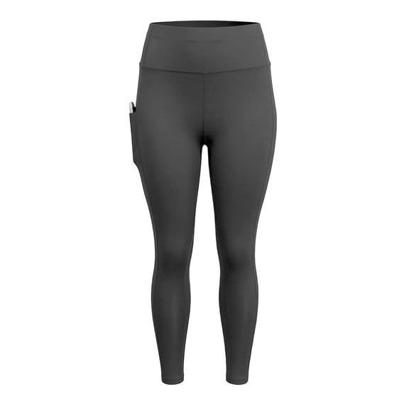WAYUTE Women's Leggings Tummy Control Plus Size Tights with Pockets Non See Through Solid Color Stretchy Fit for Running M