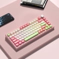 thumbnail image 4 of 130 Keys MOA Profile Custom Minimalist Style Keyboard Keycaps Pink Double Shot PBT Keycaps for MX Switches Mechanical Keyboards, 4 of 9