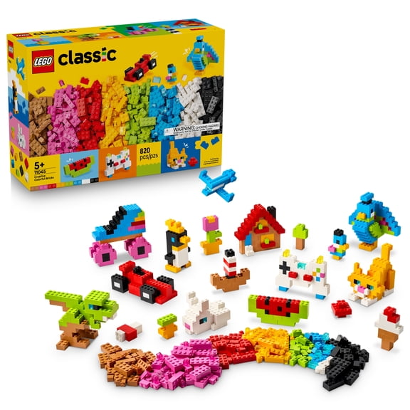 LEGO Classic Creative Colorful Bricks - Educational Building Toy for Boys & Girls, Ages 5 - Fine Motor Skill & STEM Toy for Kids - Gift for Birthdays - 11045