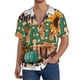 thumbnail image 1 of Balery Happy Fall Y'All Camisa Casual de Manga Corta con Botones para Hombre, Texturizada, Estilo Cubano, para Playa, Verano-X-Large, 1 of 5