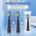 thumbnail image 3 of Compatible with Bitvae D2 Electric Toothbrush Replacement Heads, for Bitvae D2 Electric Toothbrush,10 Pack (Black), 3 of 6