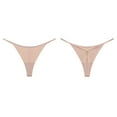 thumbnail image 4 of Kaliqueen Cotton Thongs for Women Non Back Sexy Buckle Low Rise Seamless Panties Solid Color Comfortable Underwear, 4 of 4