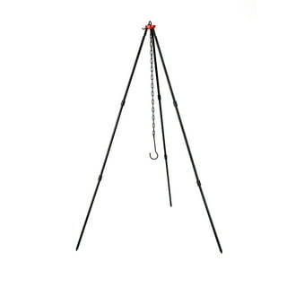 Lodge Adjustable Campfire Cooking Tripod 40-60 Hanging Chain and Carrying  Case