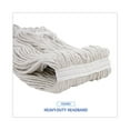 thumbnail image 6 of Premium Cut-End Wet Mop Heads, Cotton, 20oz, White, 12/carton | Bundle of 5, 6 of 9
