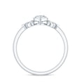 thumbnail image 2 of Lab Grown Diamond Knot Engagement Ring, 0.6 Carat, EF-VS Quality - Ready To Gift, 925 Sterling Silver, US 4.00, 2 of 8