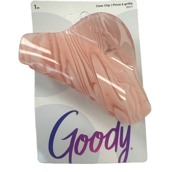 Goody Pink Marble Hair Claw Clip  Chic & Sassy Accessory for Effortless Style