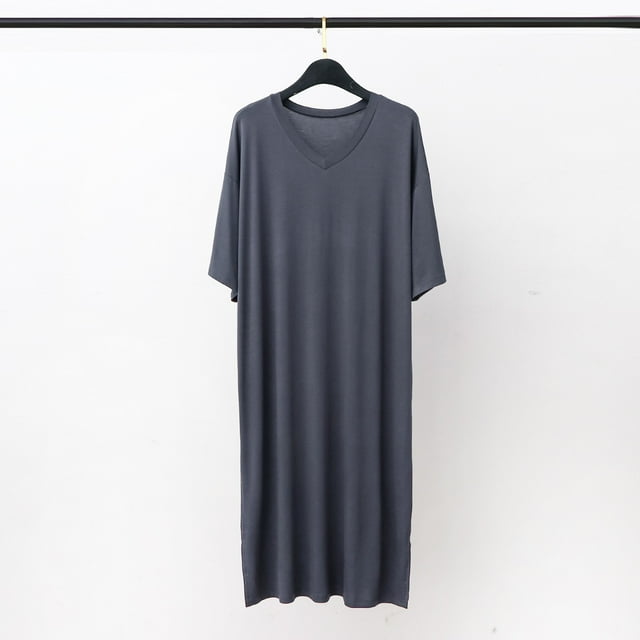 Ensemble de Pyjama pour Homme Confortable, Doux et Respirant à Manches Courtes, Col Rond, Vêtement de Nuit, Tenue de Détente à la Maison