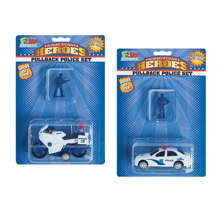 Pull Back Police Set - Toys - Vehicles - Cars & Boats & Racers - 6