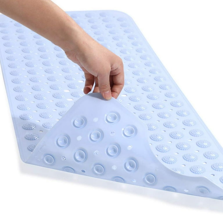YINENN Bath Tub Shower Mat 40 x 16 Inch Non-Slip and Extra Large, Bathtub  Mat with Suction Cups, Machine Washable Bathroom Mats with Drain Holes