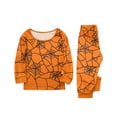 thumbnail image 2 of Matching Family Halloween PJs Pajamas Set, Cute Pumpkin Ghost Long Sleeve Loungewear Sleepwear Outfits for Family Movie Night, 2 of 6
