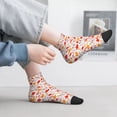 thumbnail image 2 of Fuzoiu Hello Autumn Maple Leaf Print Adult Socks, Crew Moisture-wicking Socks, Unisex Cushion Crew Socks,Casual Sports Ankle Socks, 2 of 7
