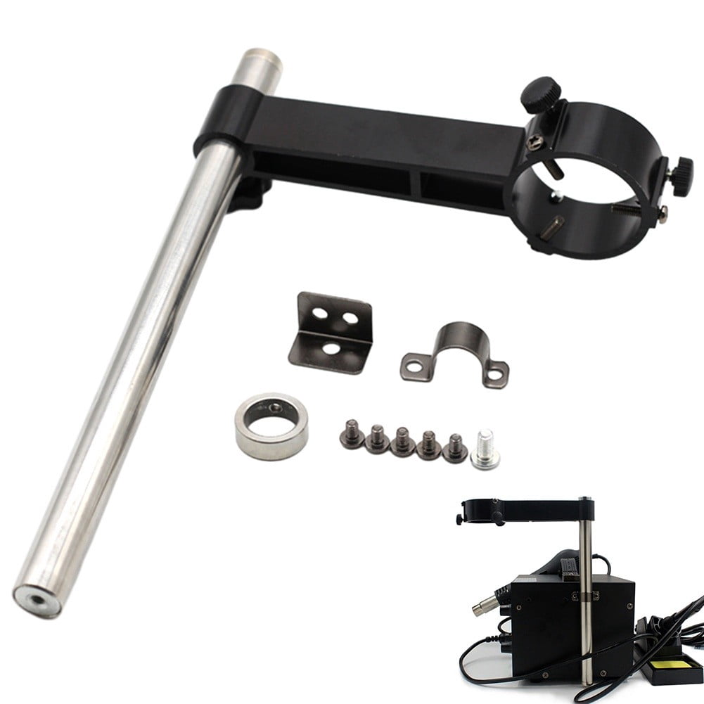 Dreamhall Durable Heat Guns Bracket Soldering Gun Stand Clamp Black+Silver Repair Tools for Smd Rework Hand-Pieceguns Holder