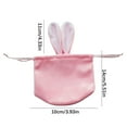thumbnail image 4 of COM1950s Easter Bunny Gift Bags Rabbit Ear Velvet Bags with Drawstrings 5.5 X 3.9 Inch Bunny Gift Pouches Bunny Party Favors for Baby Kid Basket Party Supplies Candy Treat Jewelry,9 Color(1 Pcs), 4 of 9