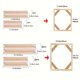 thumbnail image 4 of 1 Set DIY Wood Canvas Stretcher Frame Bars Kit For Gallery Wrap Oil Painting Mounting Stretcher Strips Oil Painting Wall Art Decor, 4 of 5