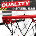 thumbnail image 6 of RUNBOW Indoor Mini Basketball Hoops Backboard with Powerful Suction Cups,Wall Mounted Door Basketball Hoops,Toys with Balls Gifts for Kids Boys Teens (43x30CM Black-White with Scorer), 6 of 7