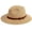 Ac Khaki/Belt Buckle, variant on Women Straw Panama Hat Travel Fedora Beach Sun Hat Summer Wide Brim Straw Roll up Hat UPF 50+