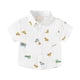 thumbnail image 1 of Gibobby Playera Termica Para Niños Camisa de manga corta con botones para niños pequeños y grandes Patrón de coche de dibujos animados con bolsillos para niños de 2 a 8 años(Blanco, 7-8 Años), 1 of 5