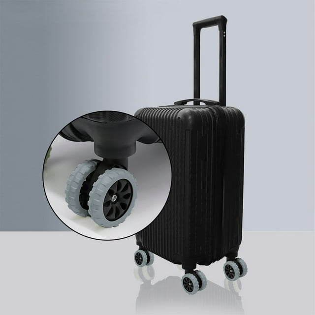 Meitianfacai 1 Pce Housses de Roues de Bagage, Housse de Roulette de Valise Portable en Silicone, Protecteur de Roue de Bagage à Roulettes, Résistant au Bruit, Anti-Usure, Accessoires de Bagage pour la Plupart des Valises à Roulettes (Gris)