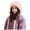 a28-Pink, variant on Cartoon Ear Moving Jumping Hat Cute Plush Bunny Animal Anime Beanie Winter Cap for Girls Boys(2-8 Years,White)